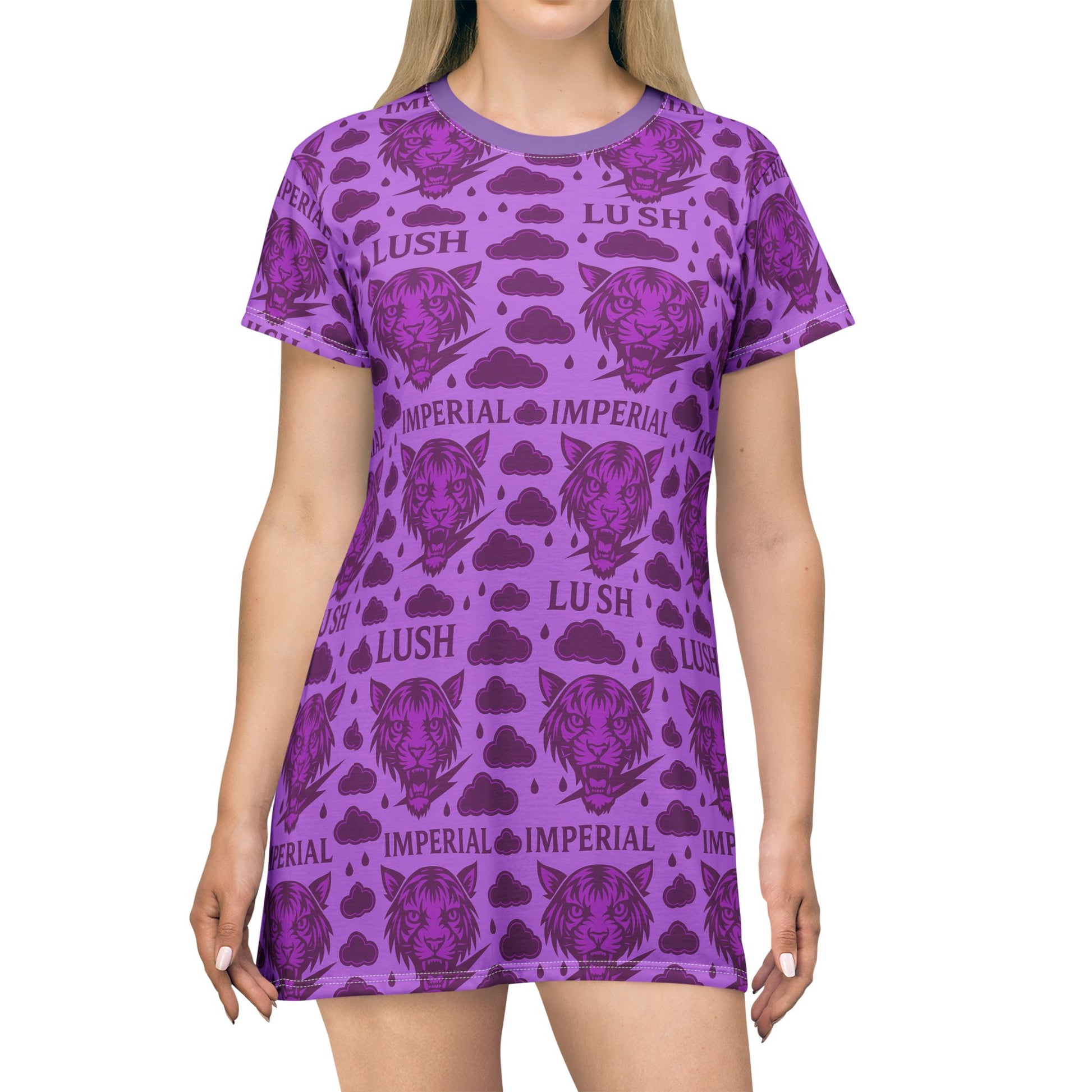 "Purple Royal Voltage Dress"