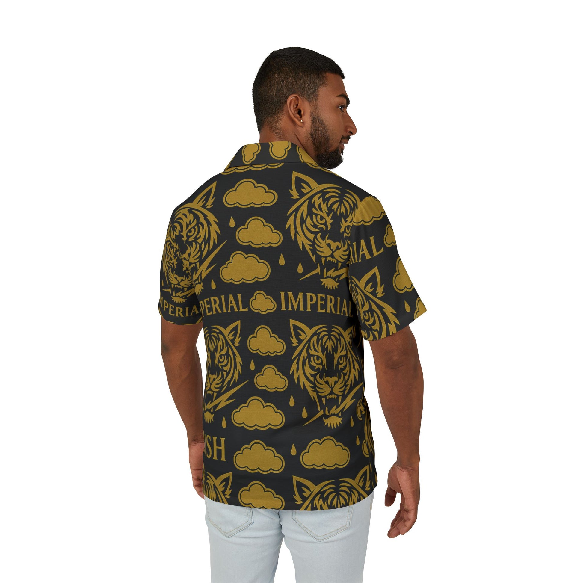 Polyester Tiger Reign Black & Gold shirt