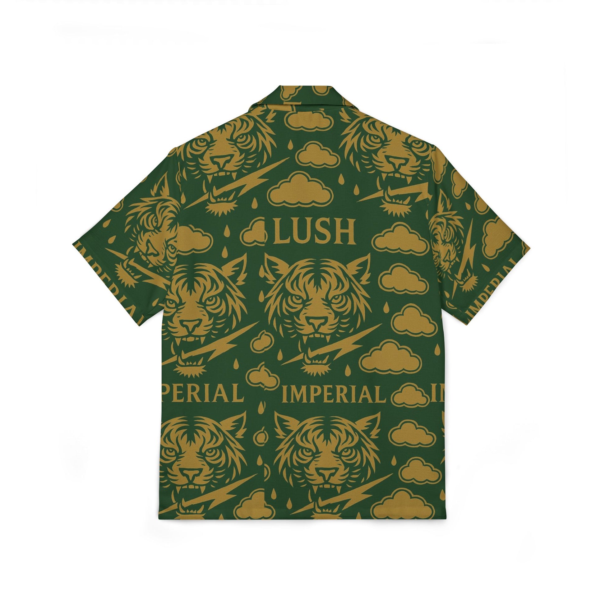 Polyester Green & Gold Lush Imperial Shirt