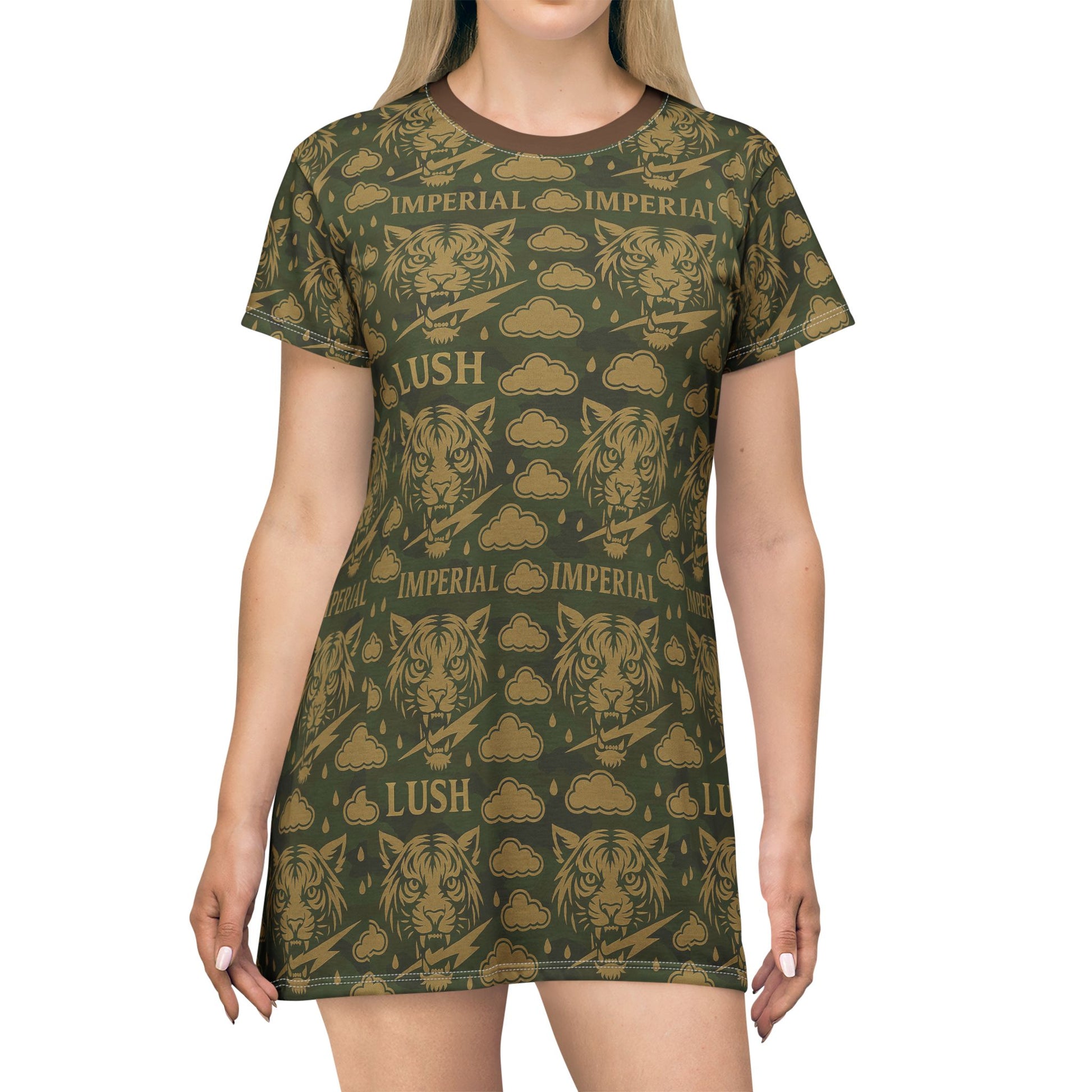 Lush Imperial Army Color Dress