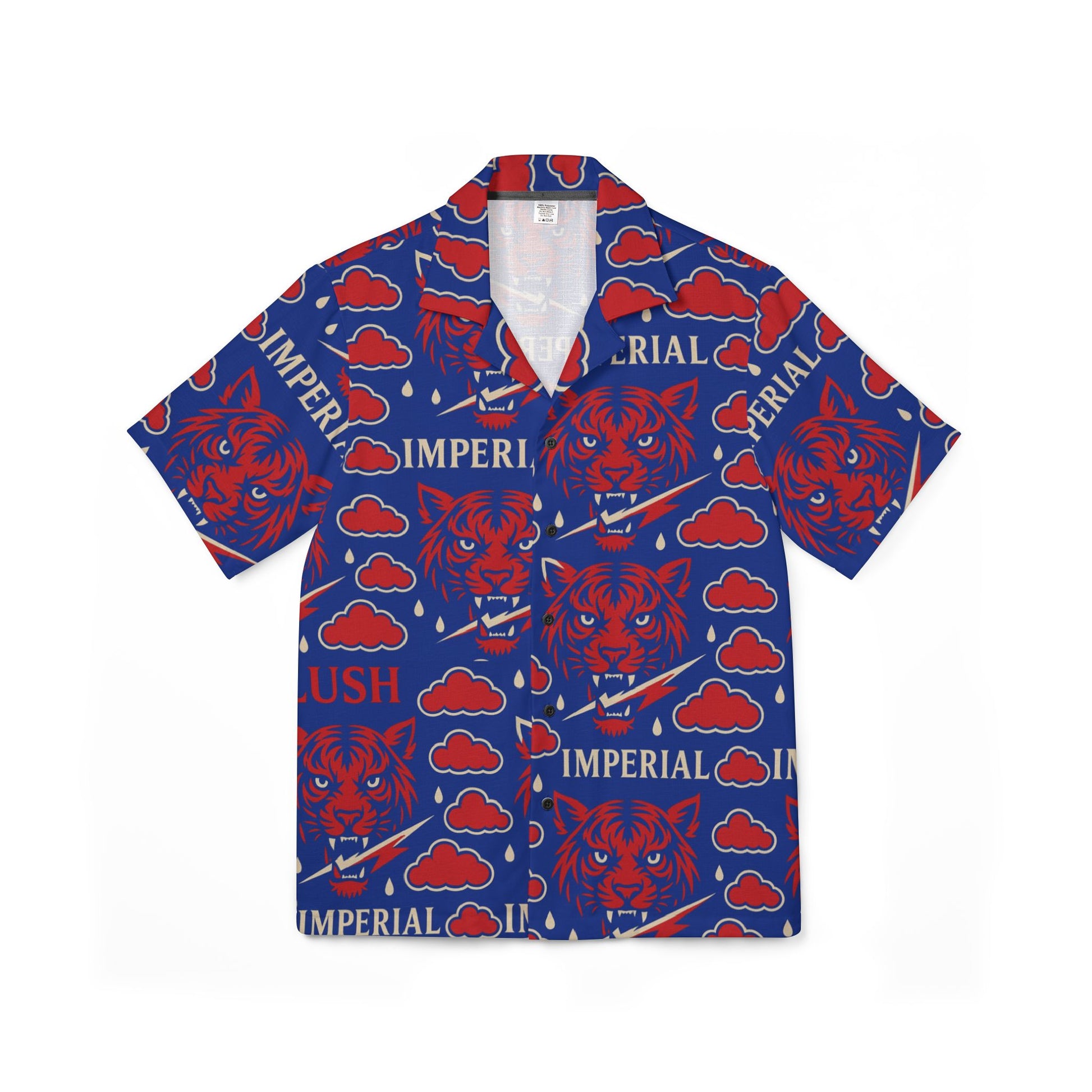 Polyester Royal Voltage Red & Blue Shirt