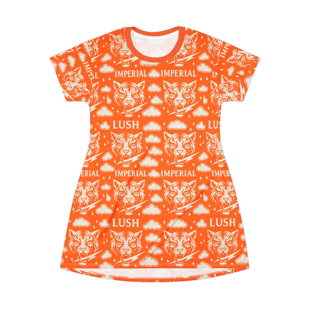 Orange Royal T-Shirt Dress (AOP)