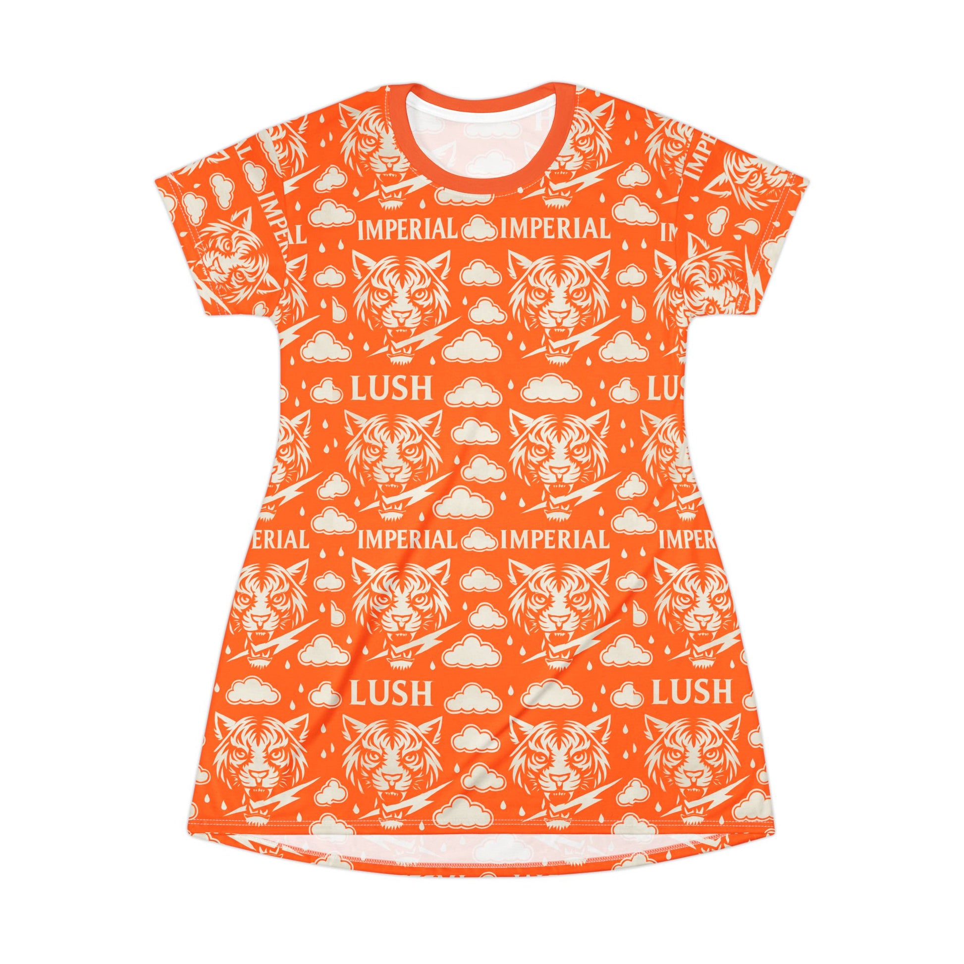 Orange Royal T-Shirt Dress (AOP)