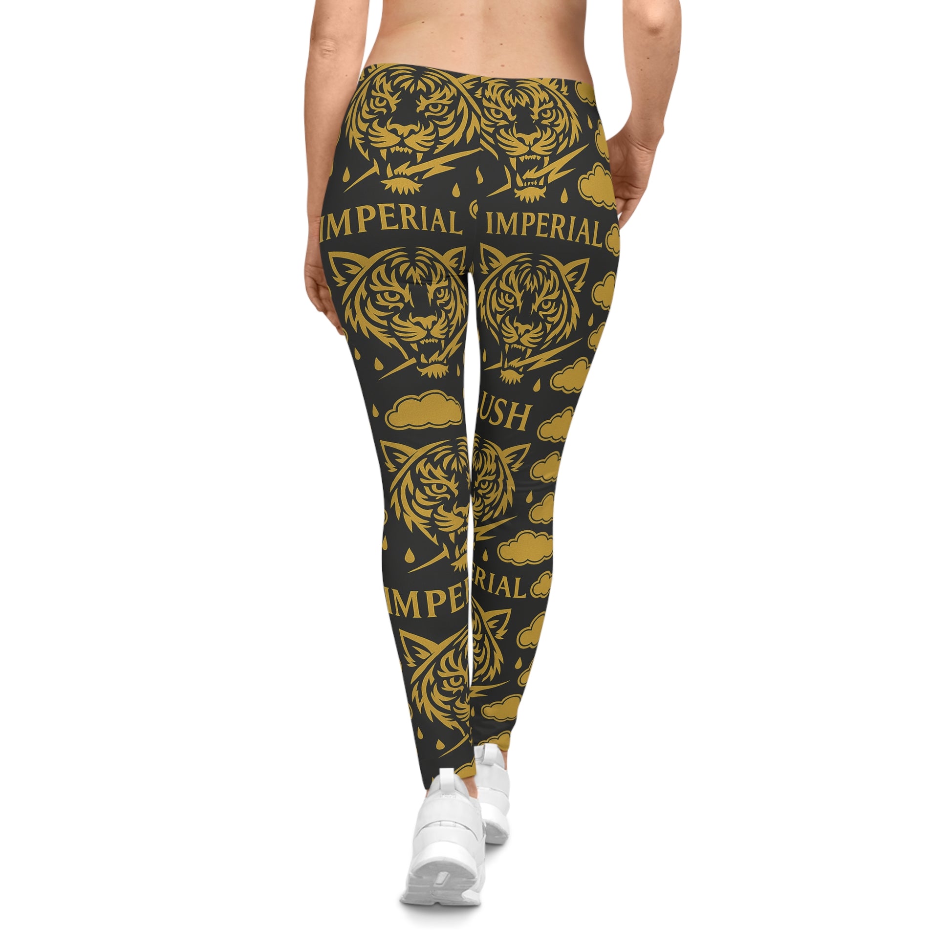Gold & Black Royal Voltage Leggings