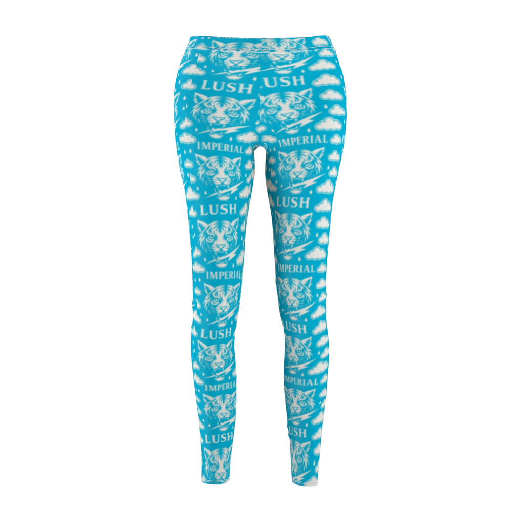 Sea Blue Royal Voltage Vibrant AOP Women's Leggings