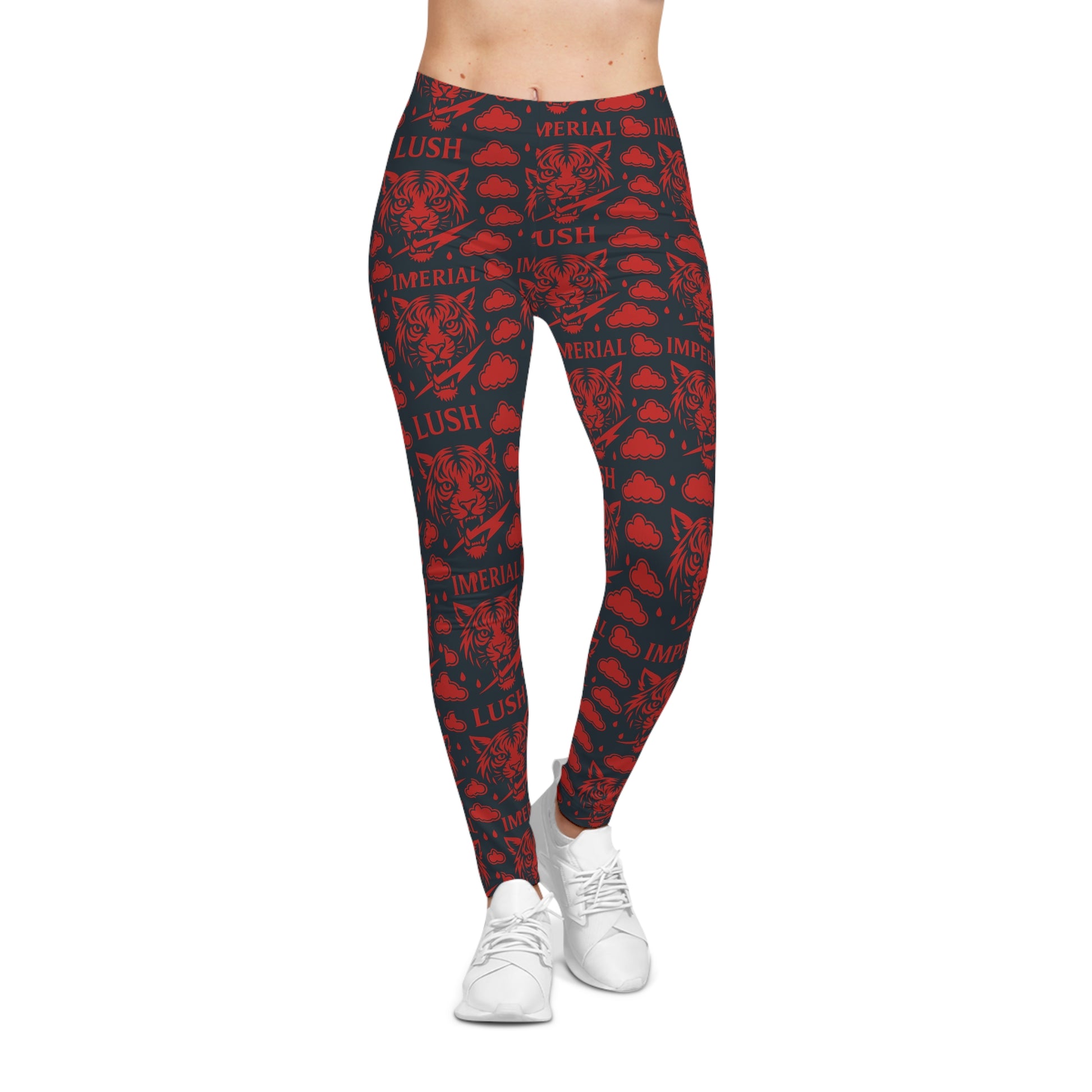 Red & Navy Leggings