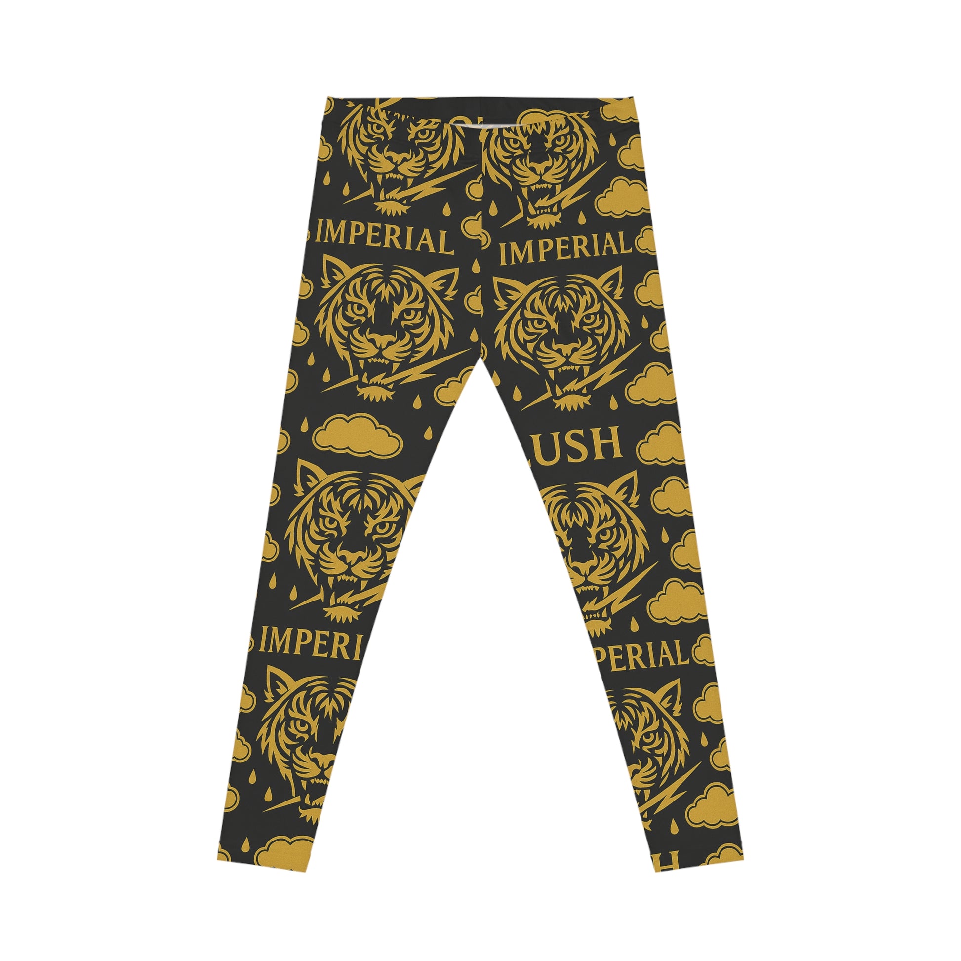 Gold & Black Royal Voltage Leggings
