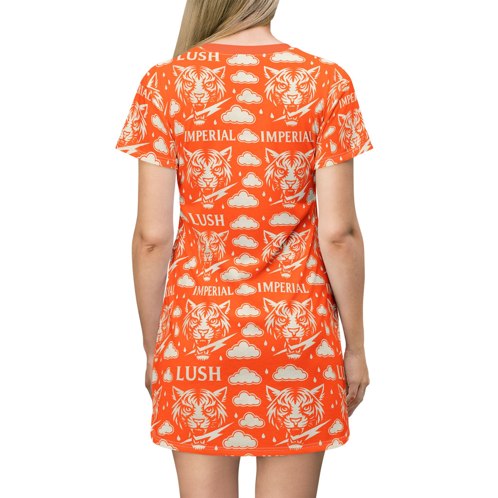 Orange Royal T-Shirt Dress (AOP)