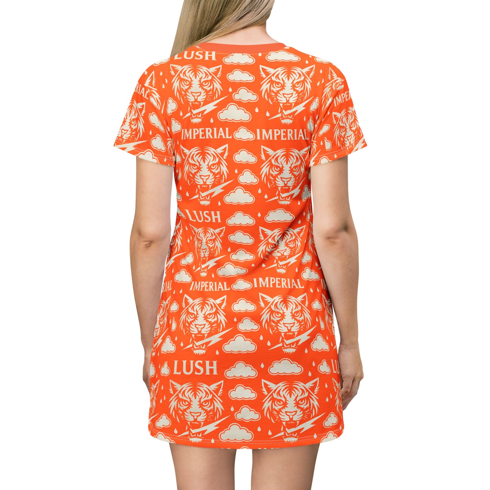 Orange Royal T-Shirt Dress (AOP)