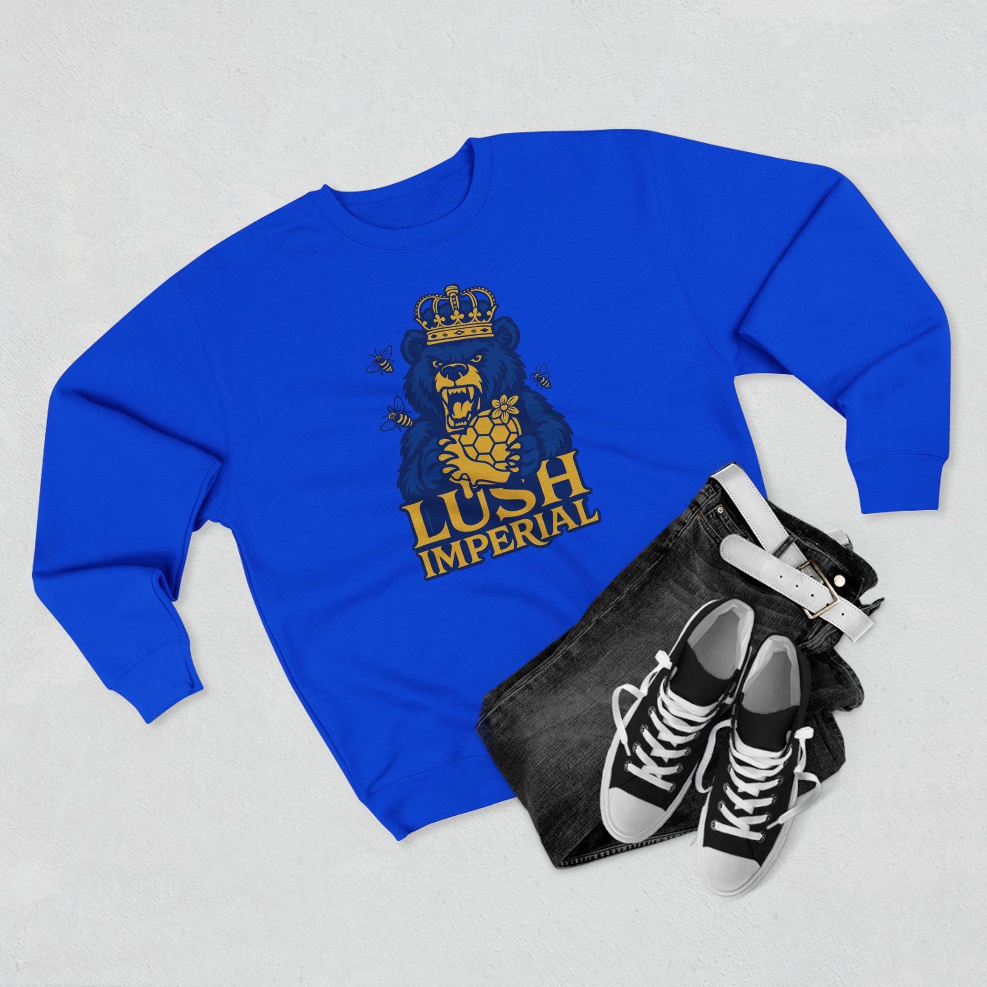 Lush Imperial Crewneck Sweatshirt - Cozy Unisex Pullover for Casual Wear, Gift for Beer Lovers, Unique Fashion