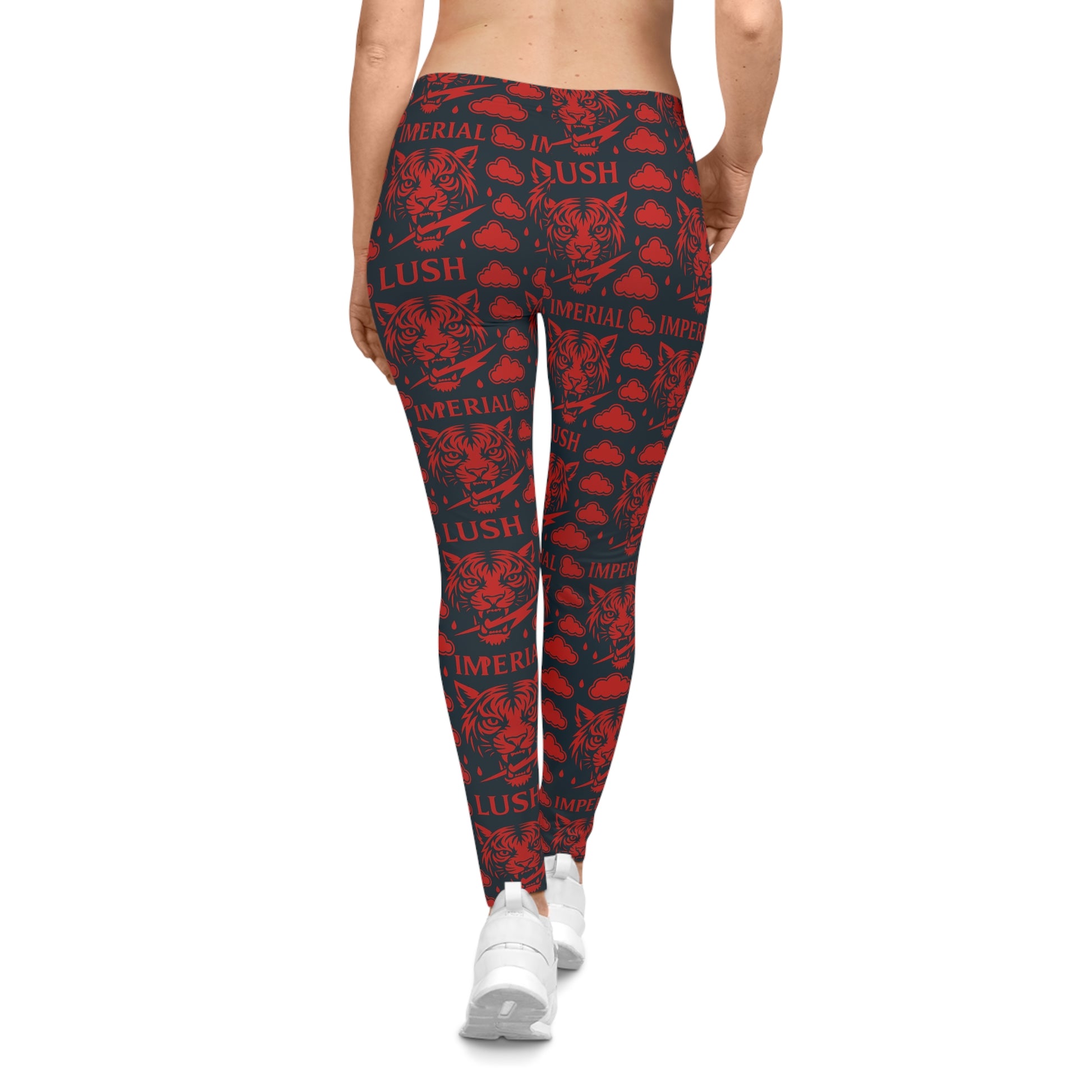 Red & Navy Leggings