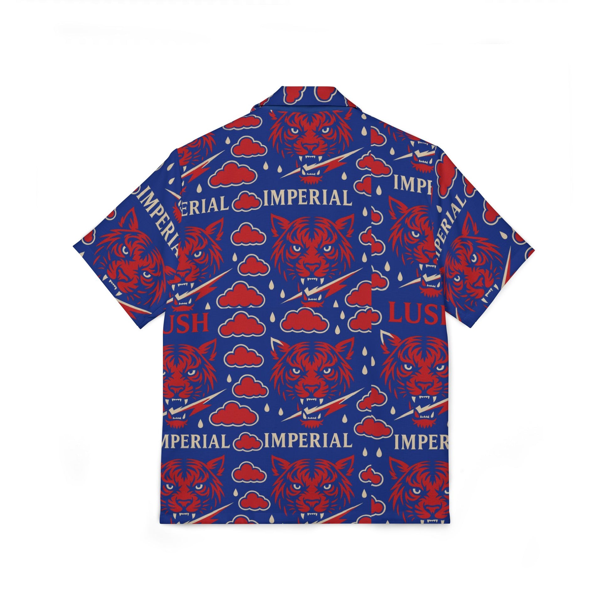 Polyester Royal Voltage Red & Blue Shirt