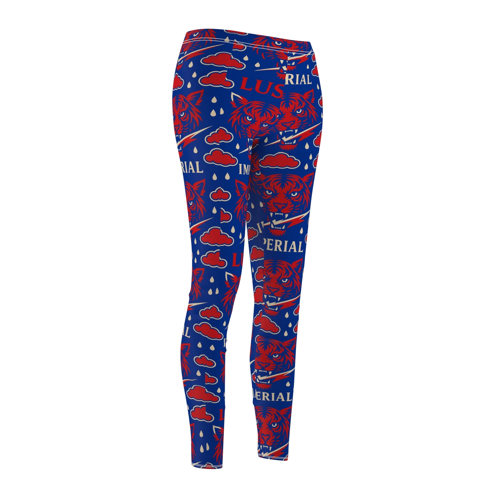 Royal Blue & Red Leggins