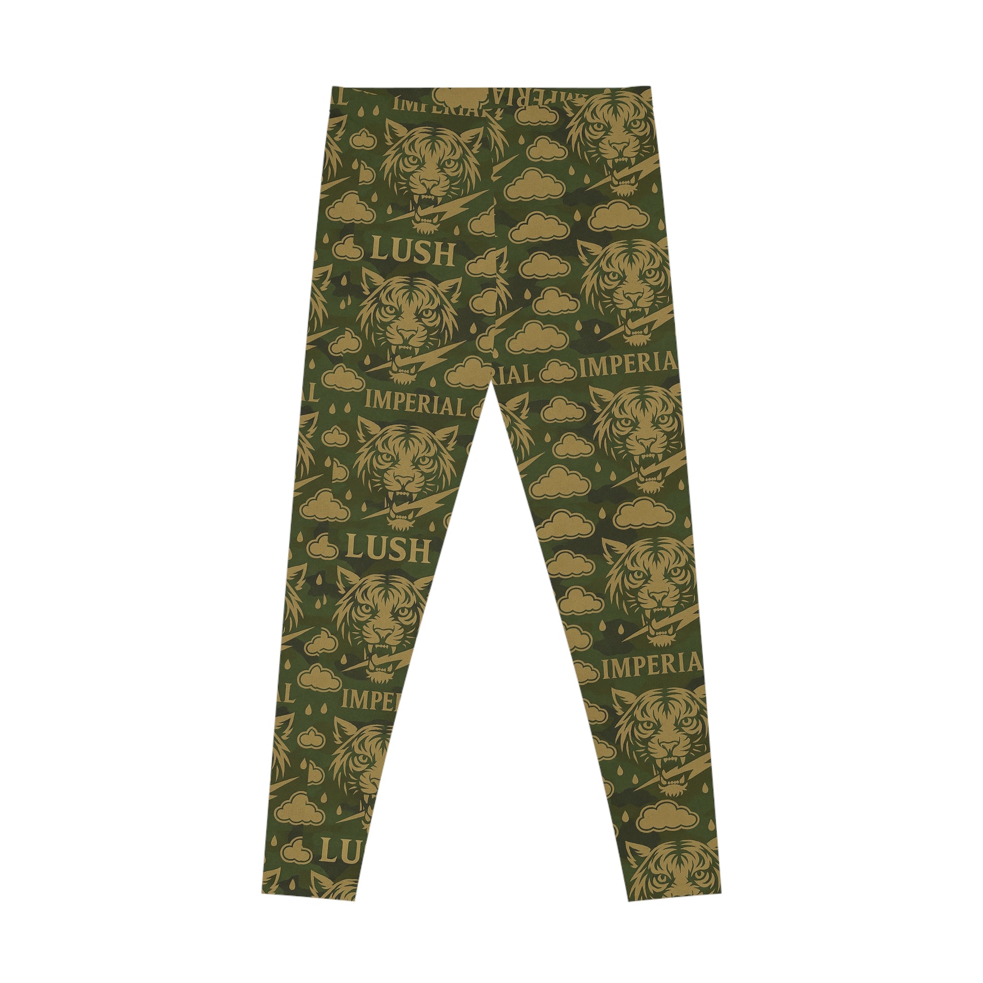 Lush Imperial Pattern Leggings, Trendy Activewear, Yoga Pants, Unique Gift for Fitness Lovers, Comfortable Everyday Wear