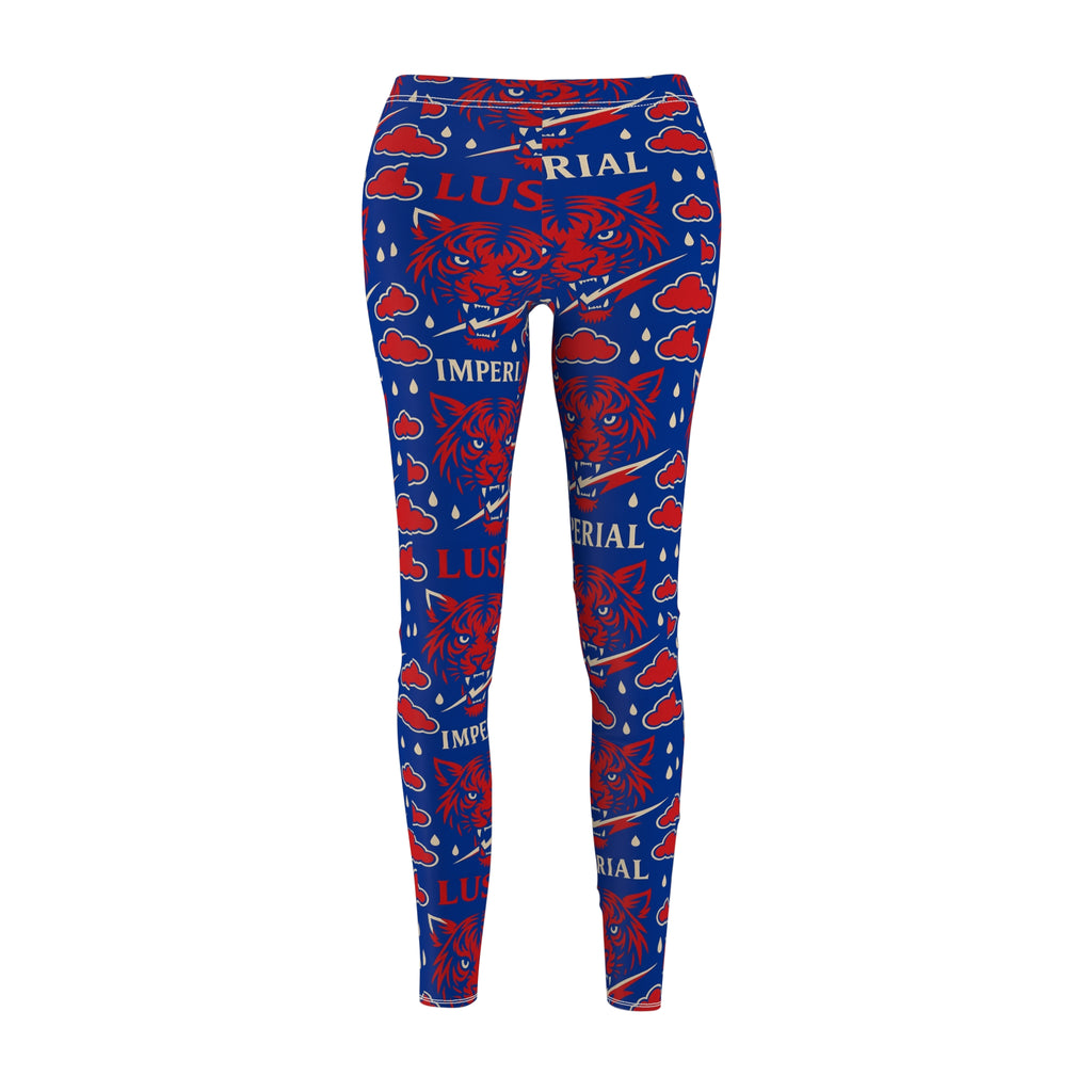 Royal Blue & Red Leggins