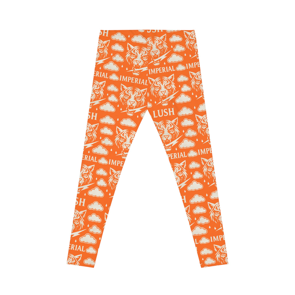 Orange Royal Voltage Women's Casual Leggings (AOP)
