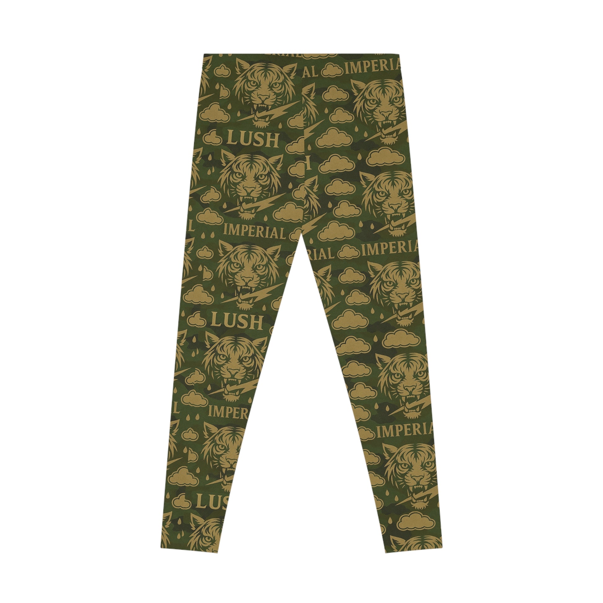 Lush Imperial Pattern Leggings, Trendy Activewear, Yoga Pants, Unique Gift for Fitness Lovers, Comfortable Everyday Wear