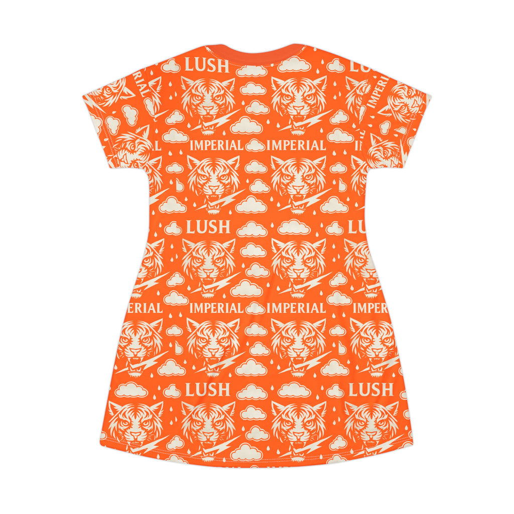 Orange Royal T-Shirt Dress (AOP)