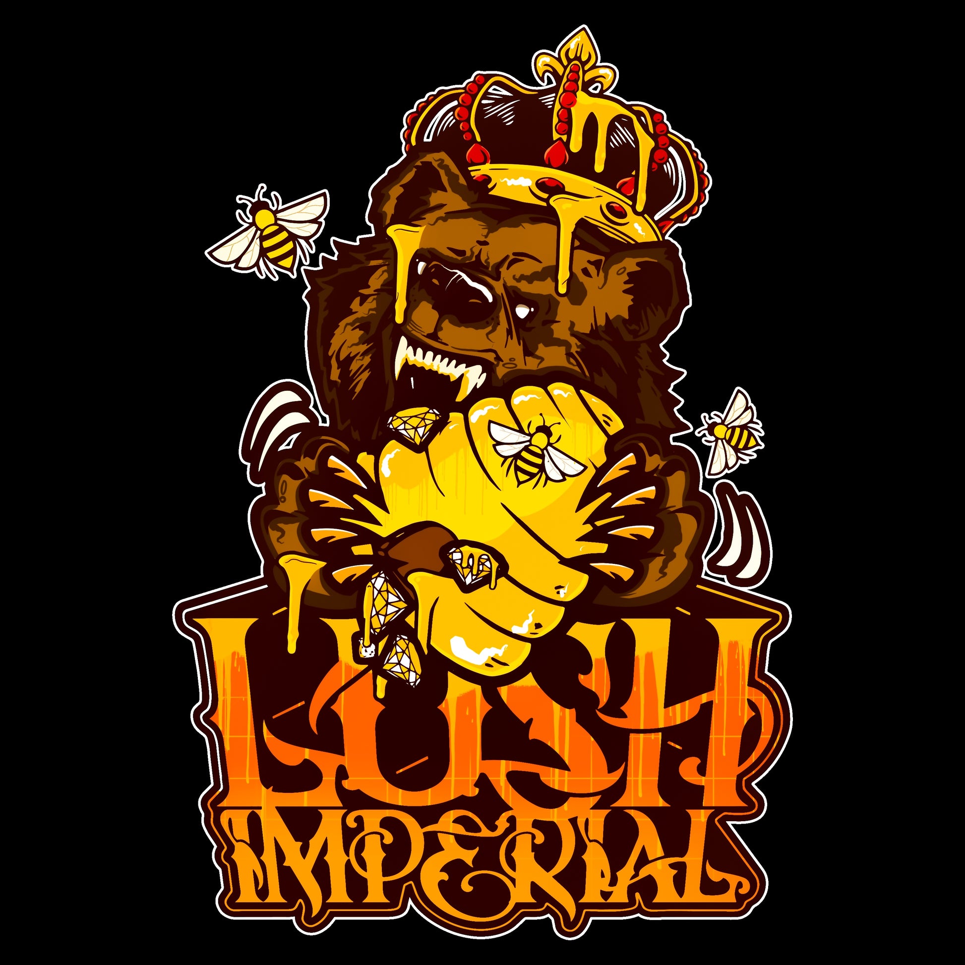 🔥 Red Iconic Bear Tee – Lush Imperial Streetwear
