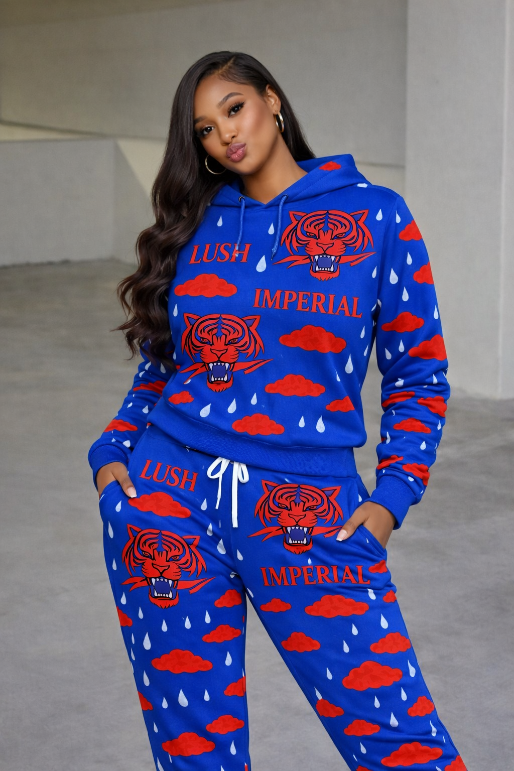 "Lush Imperial Unisex Hoodie & Jogger Set"